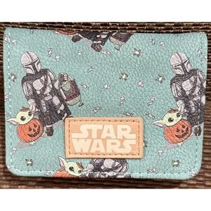 Star Wars Mandalorian Bioworld Cardholder /Case Trick or Treat Grogu & Mando New